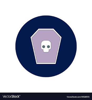 In flat design halloween icon vector image