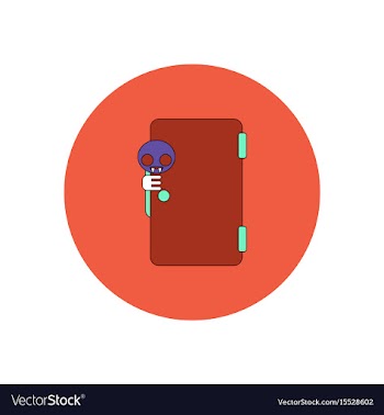 In flat design halloween icon vector image