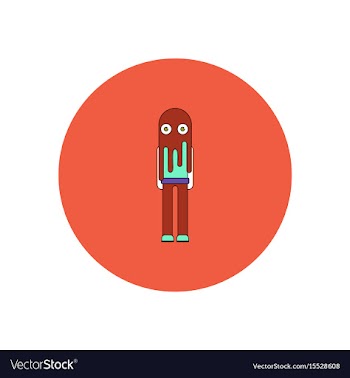 In flat design halloween icon vector image