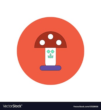 In flat design halloween icon vector image