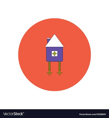 In flat design halloween icon vector image