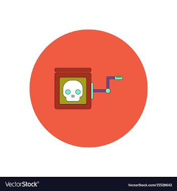 In flat design halloween icon vector image
