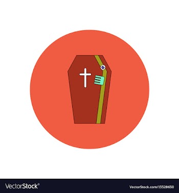 In flat design halloween icon vector image