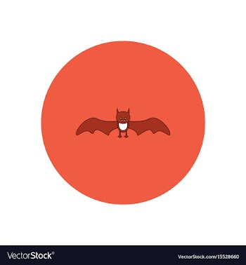 In flat design halloween icon vector image