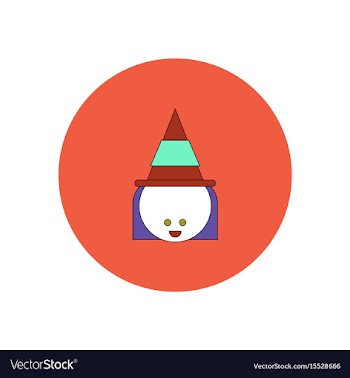 In flat design halloween icon vector image