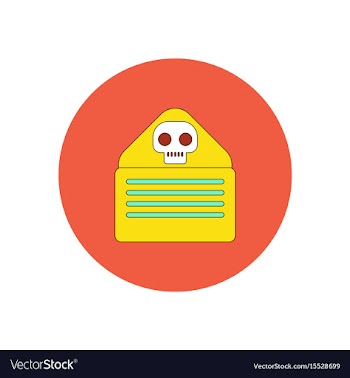 In flat design halloween icon vector image