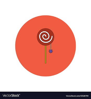 In flat design halloween icon vector image