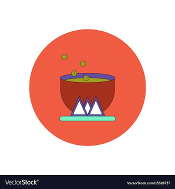 In flat design halloween icon vector image