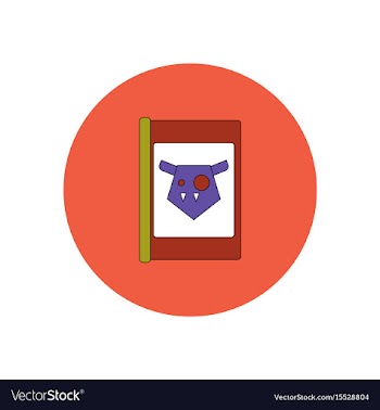 In flat design halloween icon vector image