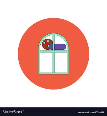 In flat design halloween icon vector image