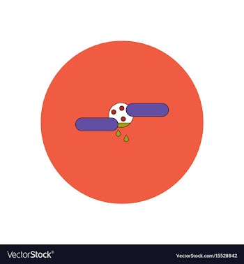 In flat design halloween icon vector image
