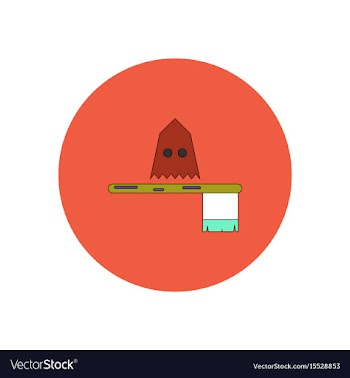 In flat design halloween icon vector image