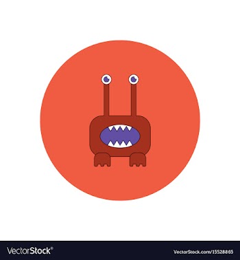 In flat design halloween icon vector image