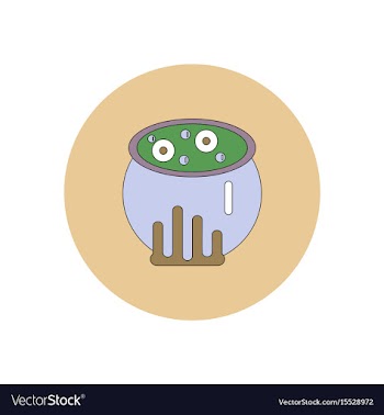 In flat design halloween icon vector image