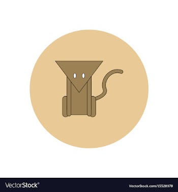 In flat design halloween icon vector image