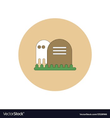 In flat design halloween icon vector image