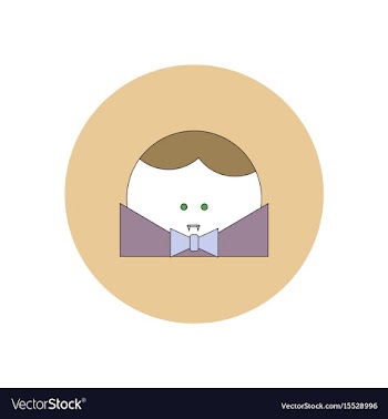 In flat design halloween icon vector image