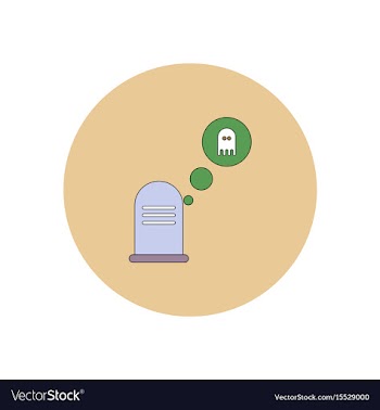 In flat design halloween icon vector image