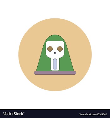 In flat design halloween icon vector image