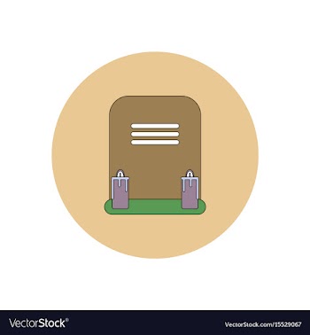 In flat design halloween icon vector image