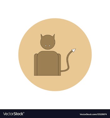 In flat design halloween icon vector image