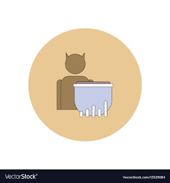 In flat design halloween icon vector image