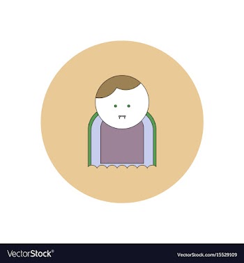 In flat design halloween icon vector image