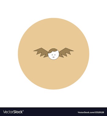 In flat design halloween icon vector image
