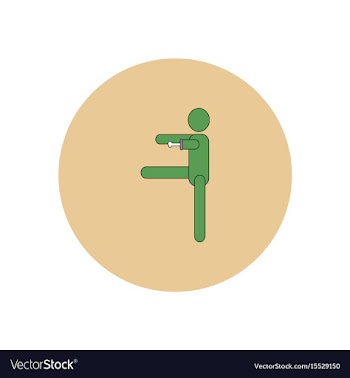 In flat design halloween icon vector image