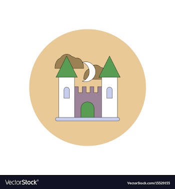 In flat design halloween icon vector image
