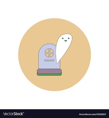 In flat design halloween icon vector image