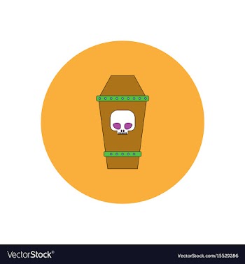 In flat design halloween icon vector image
