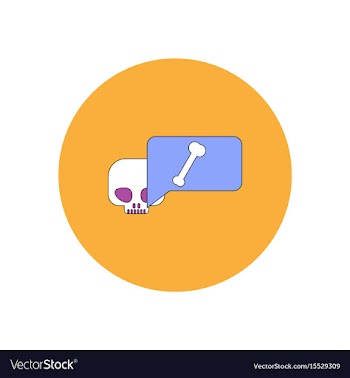 In flat design halloween icon vector image
