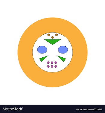 In flat design halloween icon vector image