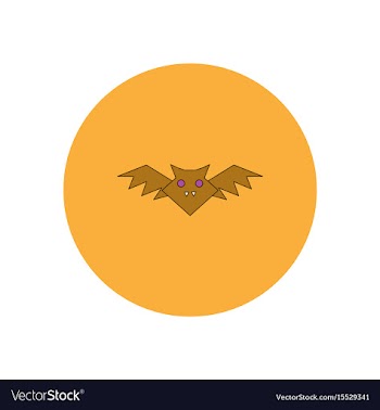 In flat design halloween icon vector image