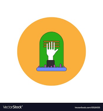 In flat design halloween icon vector image
