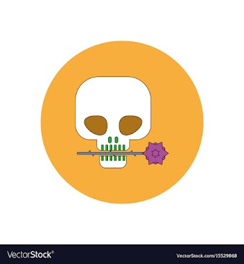 In flat design halloween icon vector image