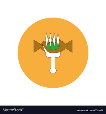 In flat design halloween icon vector image