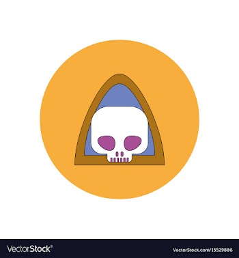 In flat design halloween icon vector image