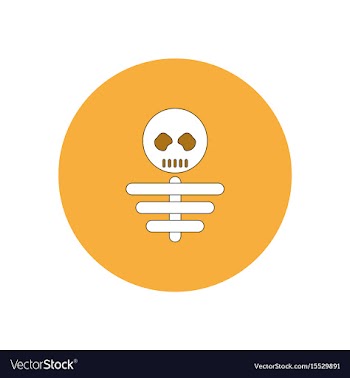 In flat design halloween icon vector image