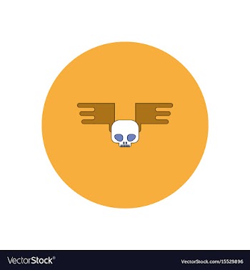 In flat design halloween icon vector image