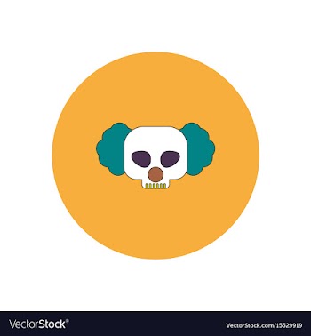In flat design halloween icon vector image