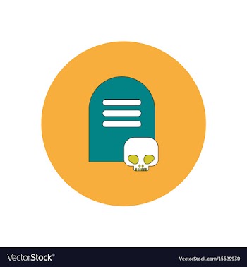 In flat design halloween icon vector image