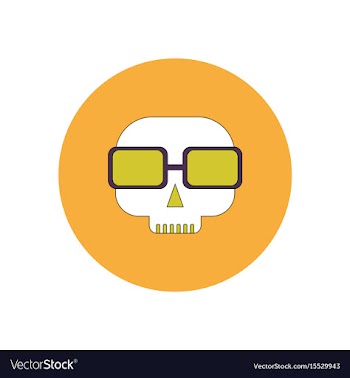 In flat design halloween icon vector image
