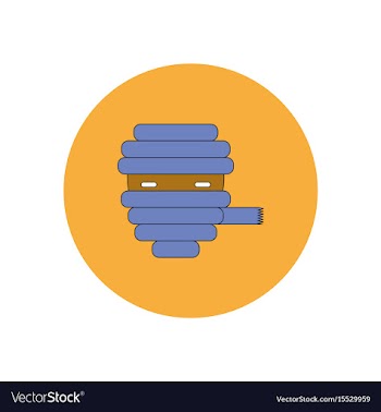 In flat design halloween icon vector image