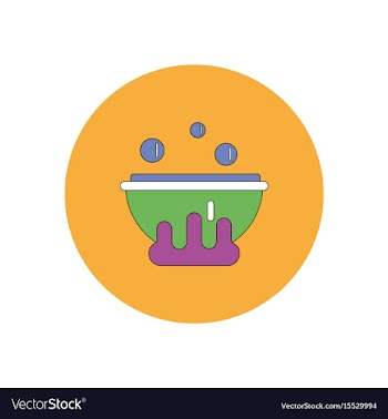 In flat design halloween icon vector image