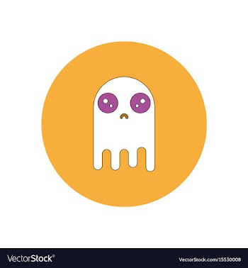 In flat design halloween icon vector image
