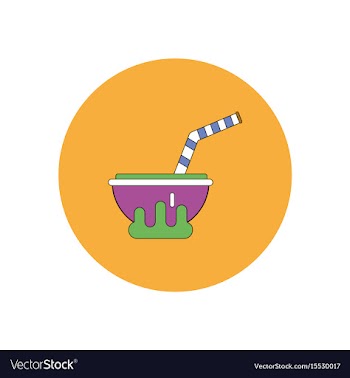 In flat design halloween icon vector image