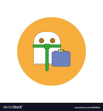 In flat design halloween icon vector image