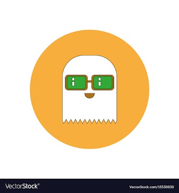 In flat design halloween icon vector image